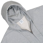 VETEMENTS Graffiti Tribal Zip-Up Hoodie Grey Melange Hoodies MH27ZU151G Detail View 3 | GATE