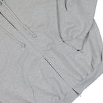VETEMENTS Graffiti Tribal Zip-Up Hoodie Grey Melange Hoodies MH27ZU151G Detail View 4 | GATE