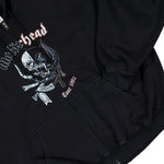 Motorhead x VETEMENTS Double Graphic Zip-Up Hoodie Washed Black Hoodies MH27ZU241B Detail View 4 | GATE