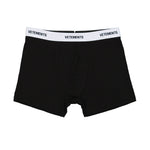 VETEMENTS Multi-Logo Boxers Black / White Trunks & Boxers MH76UN300BW | Overkill