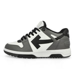 Off-White Out Of Office Calf Leather Dark Grey / Black Sneaker OMIA189C99LEA0130710 Detail View 1 | GATE
