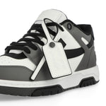 Off-White Out Of Office Calf Leather Dark Grey / Black Sneaker OMIA189C99LEA0130710 Detail View 3 | GATE

