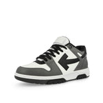 Off-White Out Of Office Calf Leather Dark Grey / Black Sneaker OMIA189C99LEA0130710 Detail View 5 | GATE
