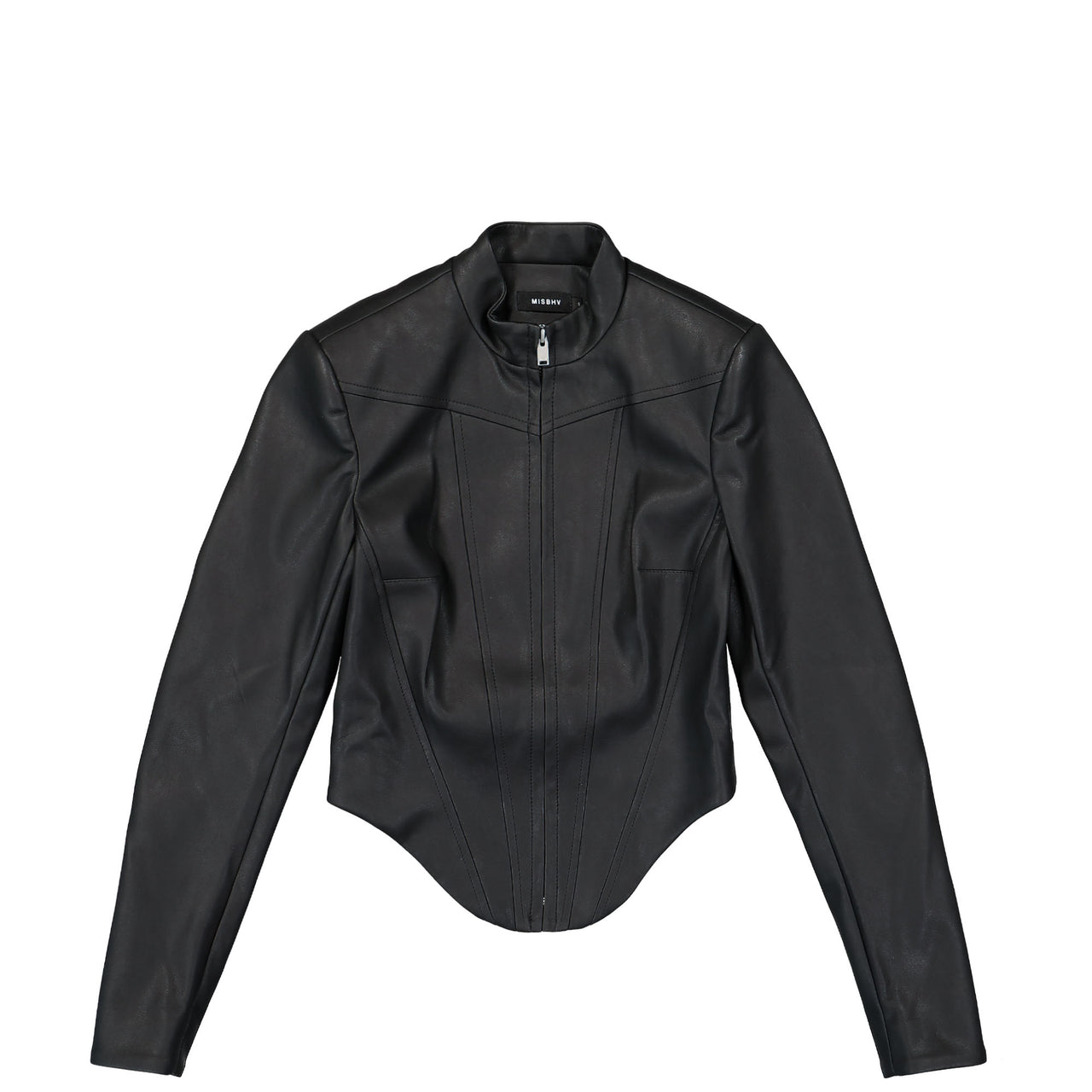 Matte Faux Leather Jacket