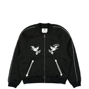 Jacquard Viscose Bomber Jacket