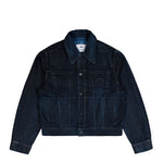 Marine Serre Trucker Jacket Black Jackets MJA063BCDEN0007-BK99 Detail View 1 | GATE