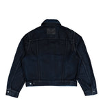 Marine Serre Trucker Jacket Black Jackets MJA063BCDEN0007-BK99 Detail View 2 | GATE