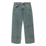 Moon Laser Denim Curved Jeans