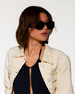 Casablanca Gabrielle Sunglasses Black Detail view 2 | Gate