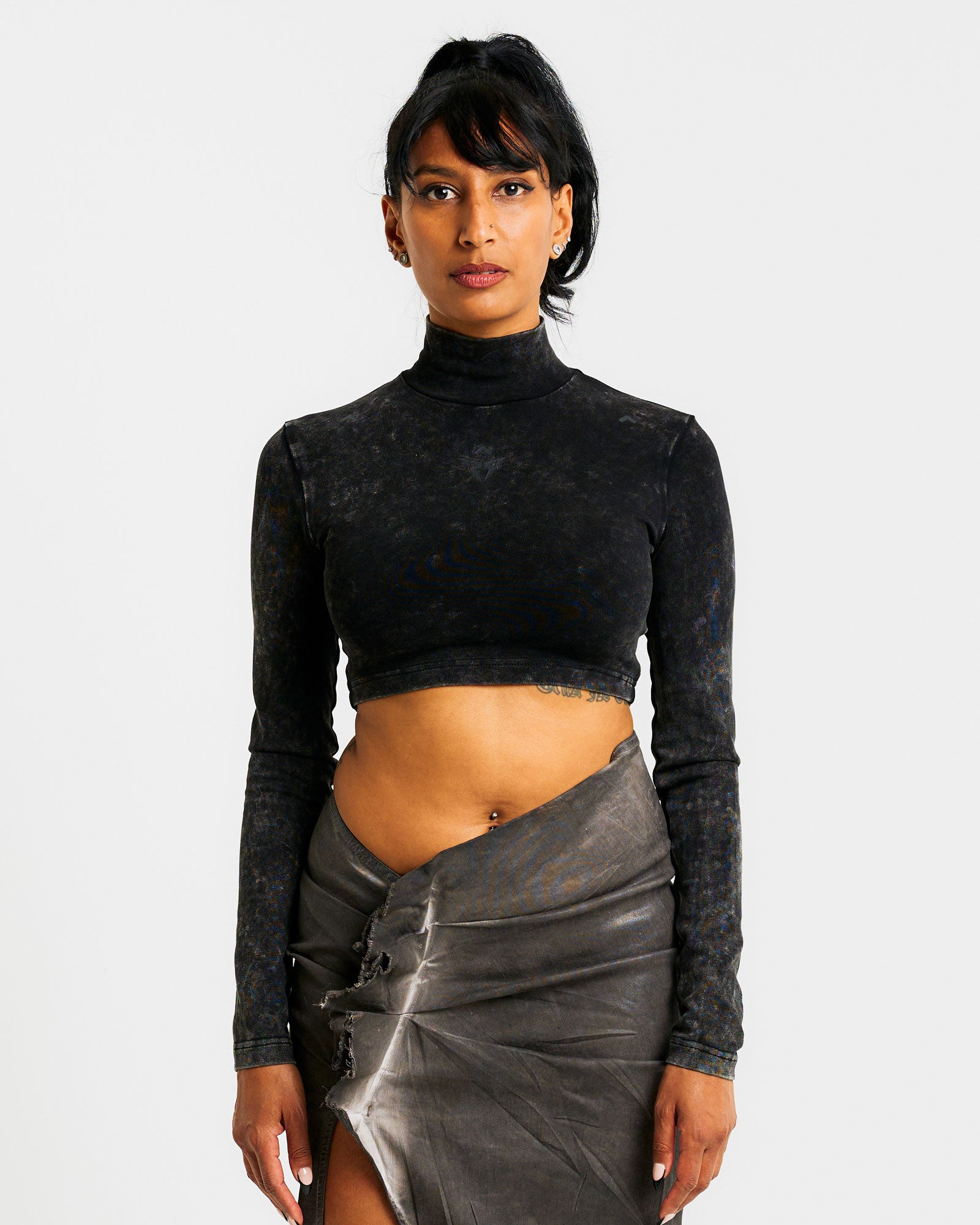GATE Crop Top Wmn Black Detail view 2 | Gate