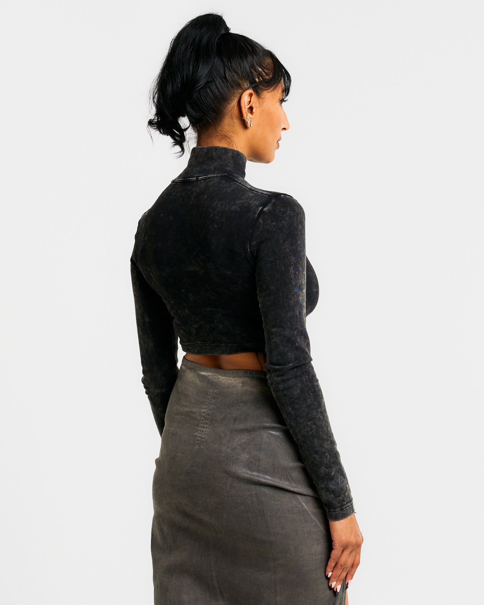 GATE Crop Top Wmn Black Detail view 5 | Gate