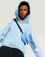 Telfar Circle Bag Blue Detail view 2 | Gate