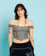 Monogram Canvas Corset Top