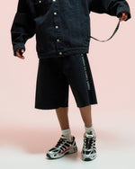 44 Label Group Pappas Short LNYRD Black Denim Tex 4 Black Detail view 2 | Gate