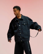44 Label Group Denim Jacket Black Denim Tex 4 Black Detail view 2 | Gate