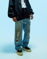 MM6 Maison Margiela Pants 5 Pockets Blue Detail view 2 | Gate