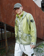 Stone Island Jacket With Detachable Lining And Polyurethane Shell Green Jackets K2S154100085-S0243-V005D On Model Front View | GATE
