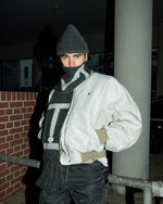 GmbH Bomber Jacket Grey Jackets Charles On Model Front View | GATE
