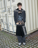 PDF The Boy Gangs Tee Black T-Shirts DFM54029TJ110BK/GA On Model Front View | GATE
