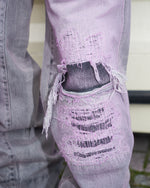 PDF Rich Kid Jeans Pink Denim DFM03032DF119WHBLK On Model Front View | GATE
