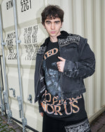 PDF Cape Jacket Black Wash Jackets DFM09027DF119WHBLK On Model Front View | GATE
