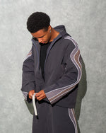 ERL UFO Windbreaker Jacket Black Detail view 3 | Gate