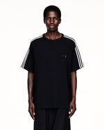 Y-3 U Wire T-Shirt Black T-Shirts JW7352 On Model Front View | GATE