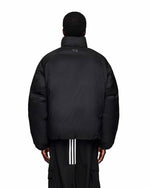 Y-3 M Puffer Jacket Black Puffer Jacket JX7282 On Model Back View | GATE