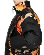 Y-3 M AOP Puffer Jacket Black Puffer Jacket KA2364 Model Detail 1 | GATE
