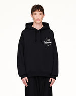 Y-3 M Merch Hoodie Black Hoodies KB2604 On Model Front View | GATE