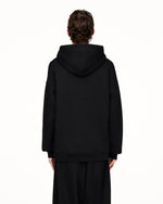 Y-3 M Merch Hoodie Black Hoodies KB2604 On Model Back View | GATE