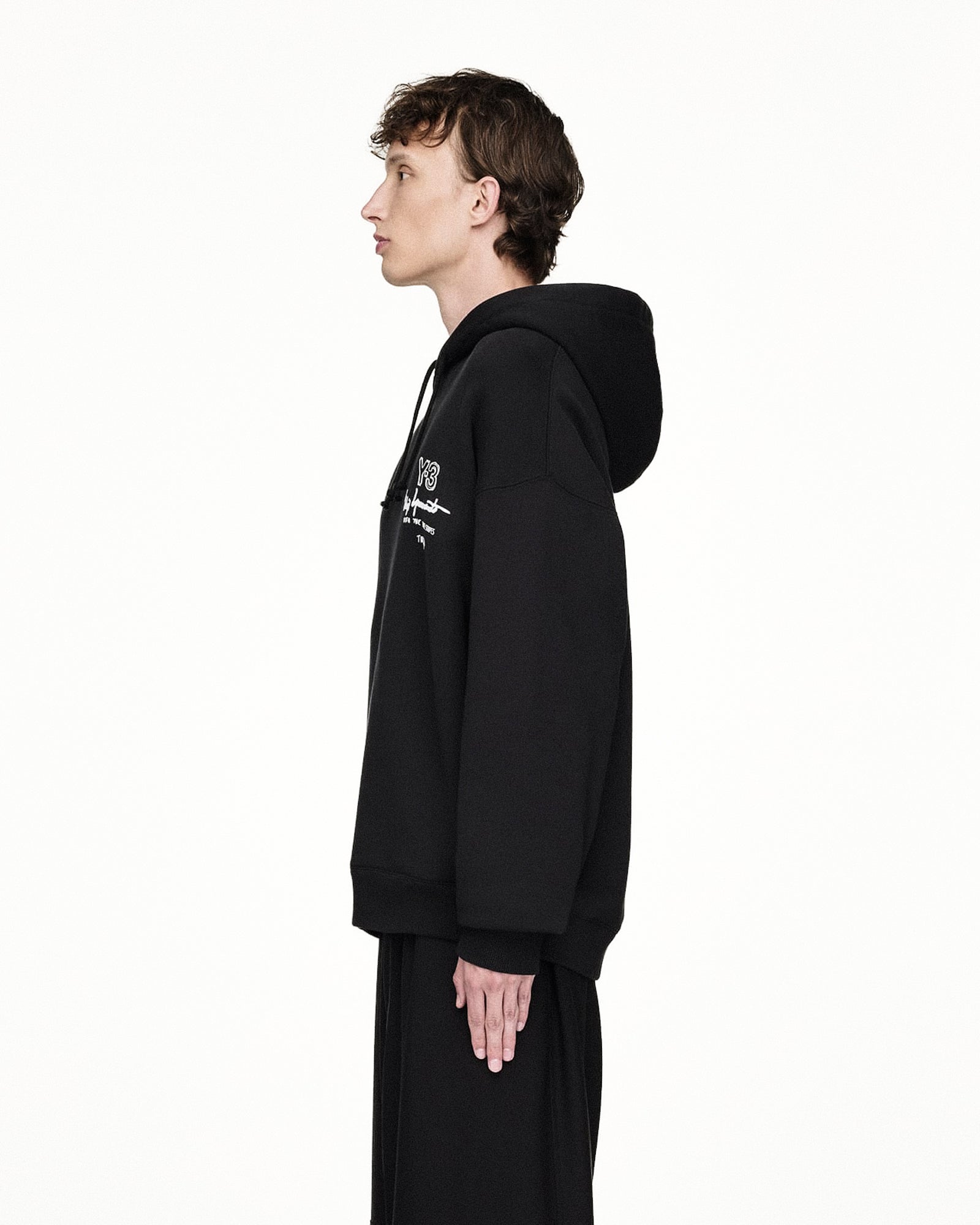 Y-3 M Merch Hoodie Black Hoodies KB2604 Style Inspiration | GATE