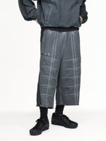 Thug Club x adidas TC Sweat Jort Black Shorts KF6587 On Model Front View | GATE
