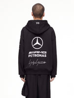 Mercedes-AMG Petronas F1 x Y-3 F1 Team Hoodie Black Hoodies KR2392 On Model Back View | GATE
