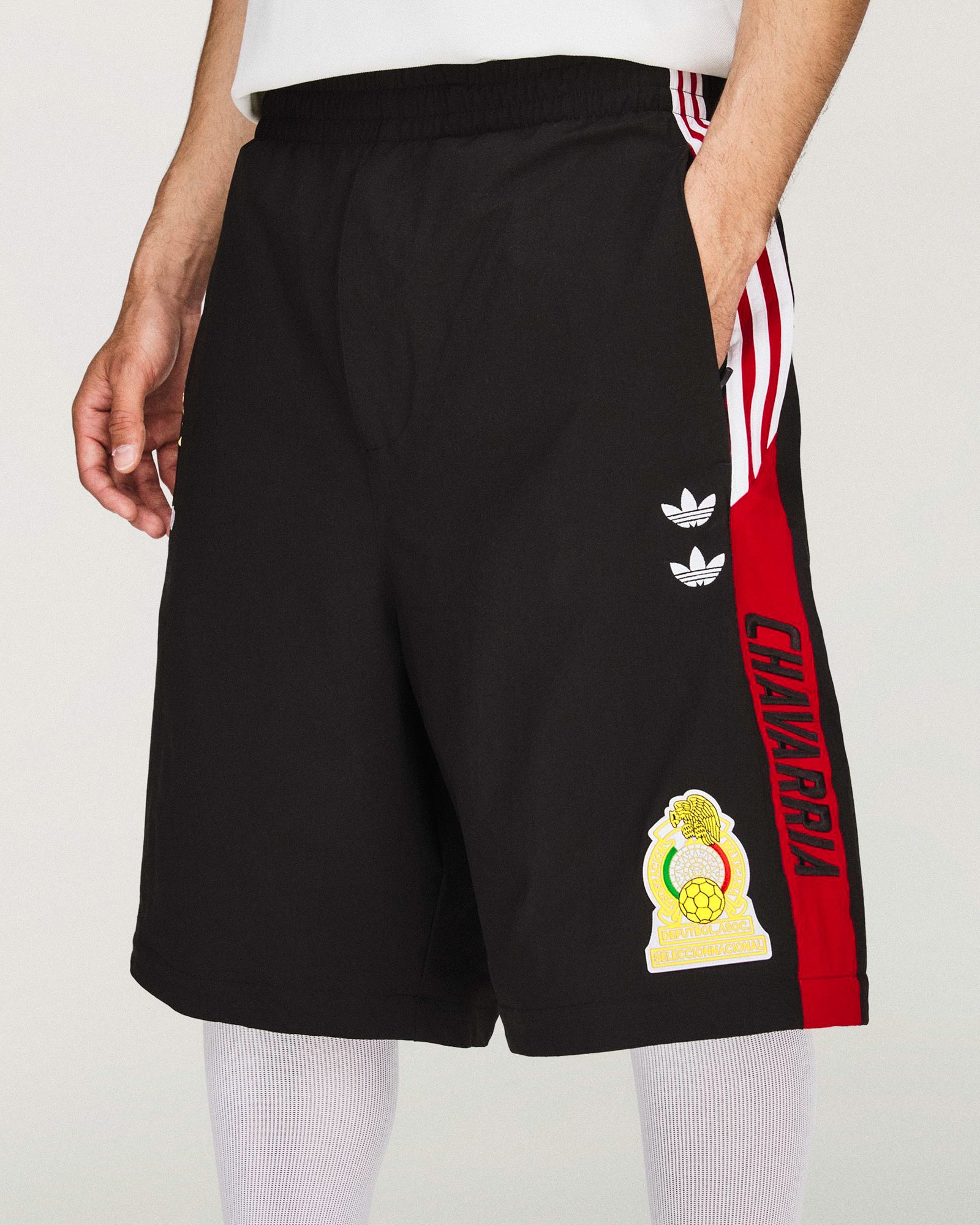 Willy Chavarria x adidas Woven Tracksuit Pant Black    Sweat & Track Pants KU7798 Model Detail 1 | GATE
