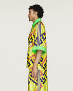 Willy Chavarria x adidas AOP Jersey Solar Lemon / Pure Purple / Solar Turbo T-Shirts KU7799 Style Inspiration | GATE
