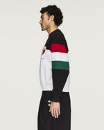 Willy Chavarria x adidas Crew Sweatshirt Black / White Sweatshirt KV1976 Style Inspiration | GATE
