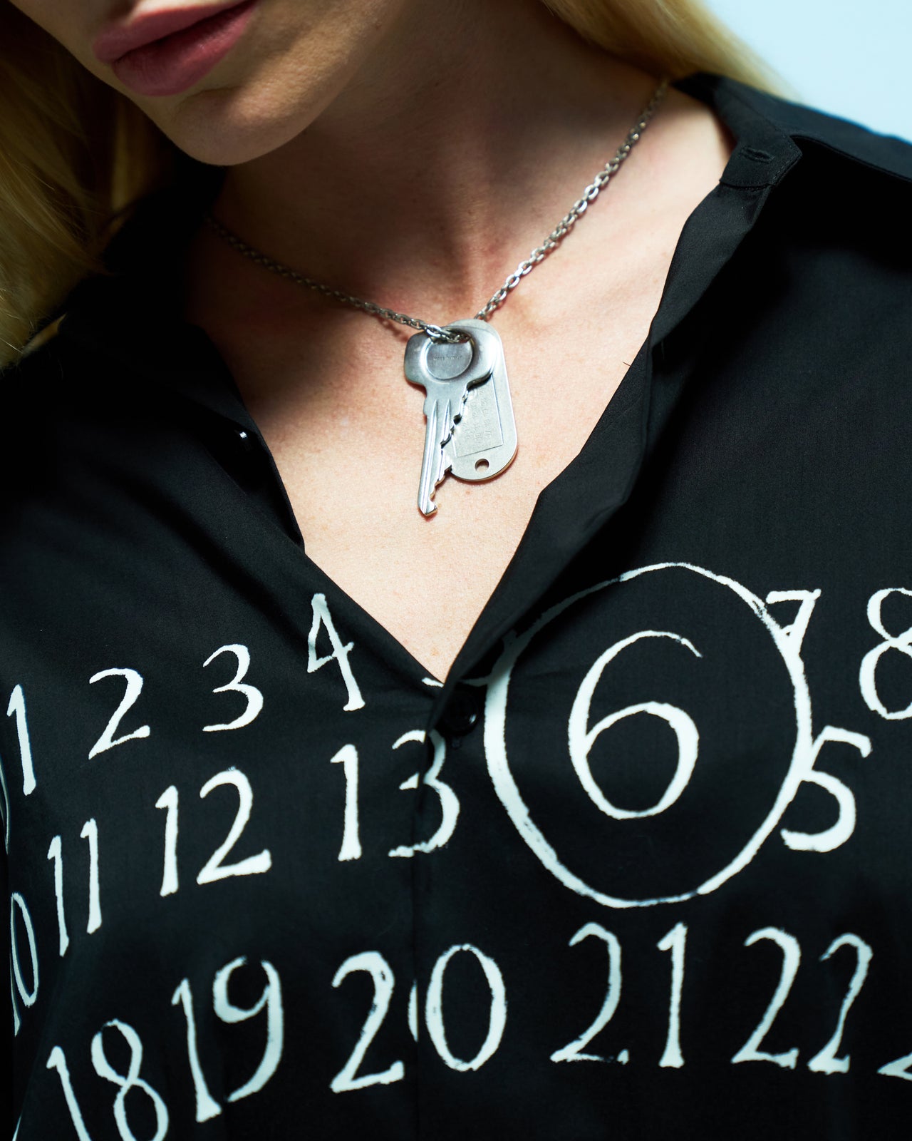 MM6 Maison Margiela Necklace Silver Detail view 1 | Gate