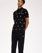 Fred Perry Skull Polo Shirt Black Detail view 2 | Gate