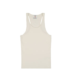 Casablanca Bouclé Ribbed Vest White Detail view 1 | Gate