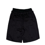 Marine Serre Draped Satin Boxer Waisted Shorts Black Shorts MSH016ACWOV0020-BK99 Detail View 2 | GATE