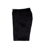Marine Serre Draped Satin Boxer Waisted Shorts Black Shorts MSH016ACWOV0020-BK99 Detail View 3 | GATE