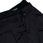 Marine Serre Draped Satin Boxer Waisted Shorts Black Shorts MSH016ACWOV0020-BK99 Detail View 4 | GATE