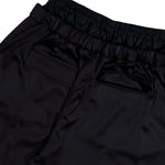 Marine Serre Draped Satin Boxer Waisted Shorts Black Shorts MSH016ACWOV0020-BK99 Detail View 5 | GATE