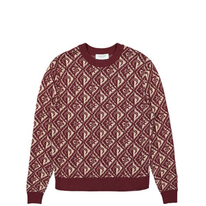 Moon Diamant Knit Jacquard Crewneck Pullover