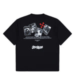 Off-White Cards Painting Skate S/S Tee Black - Red T-Shirts OMAA120F25JER00T1027 Detail View 2 | GATE