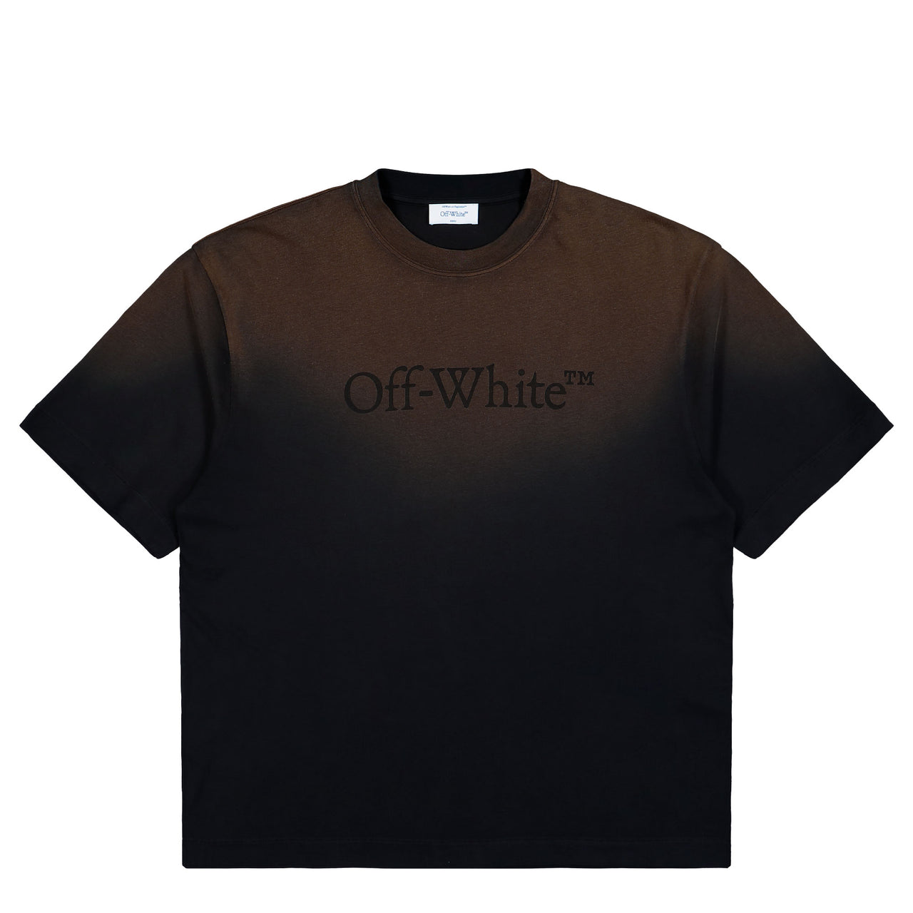 Off-White Laundry Skate S/S Tee Dirty Black - Dirt T-Shirts OMAA120F25JER00X8585 Detail View 1 | GATE