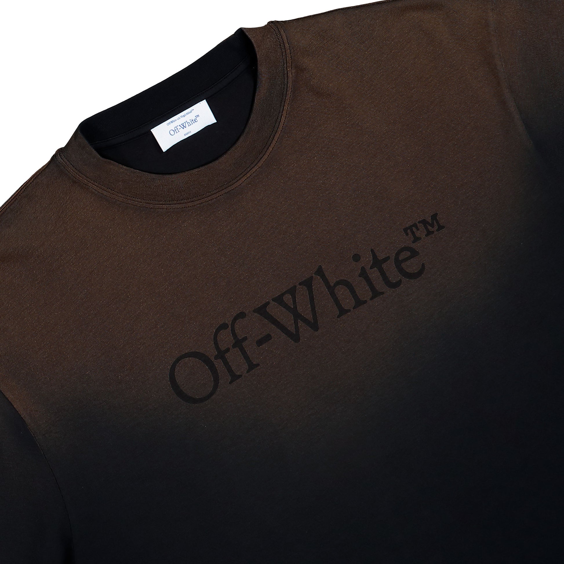 Off-White Laundry Skate S/S Tee Dirty Black - Dirt T-Shirts OMAA120F25JER00X8585 Detail View 3 | GATE