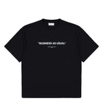 Off-White Business Quote Skate S/S Tee Black - White T-Shirts OMAA120F25JER0121001 Detail View 1 | GATE