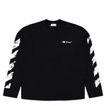 Off-White Ink Arrow 90s Skate L/S Tee Black - White Longsleeves OMAB09CF25JER0031001 Detail View 1 | GATE